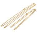 3x2mm Stainless Steel Necklace Extender Chain With Lobster Clasp 50cm/70cm For DIY view 3