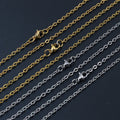3x2mm Stainless Steel Necklace Extender Chain With Lobster Clasp 50cm/70cm For DIY view 2