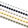 Electroplated Iron Ball Chain Long Chain For DIY Handmade Jewelry Necklace Bracelet Accessories view 5