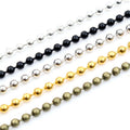 Electroplated Iron Ball Chain Long Chain For DIY Handmade Jewelry Necklace Bracelet Accessories view 1