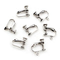 Stainless Steel U Shape Screw Ear Clips Adjustable Non Pierced Earring Findings 15x13mm 1g Earrings view 1