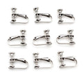 Stainless Steel U Shape Screw Ear Clips Adjustable Non Pierced Earring Findings 15x13mm 1g Earrings view 3
