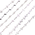 Stainless Steel Cross Heart Star Dolphin Chain For DIY Long Necklace Bracelet Jewelry Making view 5