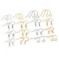 100pcs Stainless Steel Earring Hooks Assorted Styles For DIY Handmade Earrings Jewelry Findings view 1