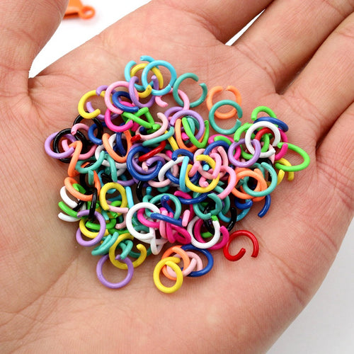 Random Mixed Styles Colors Key Rings Lobster Clasps Jump Rings Jewelry Making Supplies