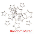 Stainless Steel Small Five Point Star Pendants For DIY Earring Bracelet Jewelry Charms Earrings view 2