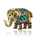 Alloy Rhinestone Elephant Brooch Pin For Men's Suits And Coats view 5