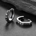 Vintage Textured Skull Ear Cuff Earrings, Punk Hip Hop Dark Style Fashion Ear Jewelry For Men Women view 2