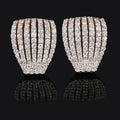 Luxury Multi Layer Line Earrings For Women Palace Queen Style High End Pave Elegant Jewelry view 5
