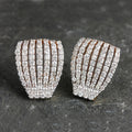 Luxury Multi Layer Line Earrings For Women Palace Queen Style High End Pave Elegant Jewelry view 1