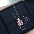European American Sugar Cube Perfume Bottle Earrings Necklace Set, Faux Ice Flower Jewelry Gift view 5