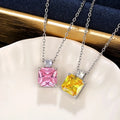 European American Sugar Cube Perfume Bottle Earrings Necklace Set, Faux Ice Flower Jewelry Gift view 2