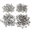 100 Pcs Stainless Steel Ball Chain Clasp Connectors Flat Bead Buckles For DIY Necklaces view 4