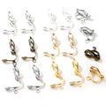 50pcs No Piercing Triangle Clip On Earring Findings With Loop Iron Plated DIY Jewelry Parts Earrings view 1