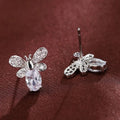 Cute Bee Stud Earrings, Pastoral Light Luxury Insect Ear Jewelry For Women Accessories view 3