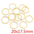 Stainless Steel Small Hexagon Charms For DIY Earrings Bracelets Jewelry Pendant Accessories view 4