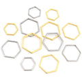 Stainless Steel Small Hexagon Charms For DIY Earrings Bracelets Jewelry Pendant Accessories view 1