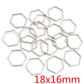 Stainless Steel Small Hexagon Charms For DIY Earrings Bracelets Jewelry Pendant Accessories view 3