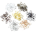100pcs Bag Iron U Shaped End Clamps Open Positioning Buckles For DIY Necklace Bracelet Jewelry view 5