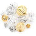 Hollow Spring Ball Pendant Shaker Beads DIY Jewelry Accessories Decorative Lantern Charms view 1