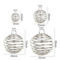 Hollow Spring Ball Pendant Shaker Beads DIY Jewelry Accessories Decorative Lantern Charms view 2
