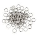 50Pcs 6-14mm Stainless Steel Twisted Open Jump Rings DIY Jewelry Making Findings Supplies view 3