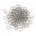 50Pcs 6-14mm Stainless Steel Twisted Open Jump Rings DIY Jewelry Making Findings Supplies view 2