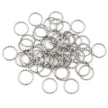 50Pcs 6-14mm Stainless Steel Twisted Open Jump Rings DIY Jewelry Making Findings Supplies view 4