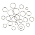 50Pcs 6-14mm Stainless Steel Twisted Open Jump Rings DIY Jewelry Making Findings Supplies view 1