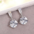 Round Light Luxury Stud Earrings, European Minimalist Commuter Women's Fashion Ear Jewelry view 2