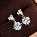 Round Light Luxury Stud Earrings, European Minimalist Commuter Women's Fashion Ear Jewelry view 5