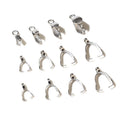 Gold Stainless Steel Watermelon Seed Bail With Soldered Jump Ring For DIY Pendant Jewelry view 2