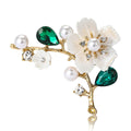 Alloy Rhinestone Cherry Blossom Brooch Pin For Women's Apparel view 2