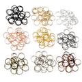 200pcs Pack 3-12mm Electroplated Closed Jump Rings For DIY Earrings Bracelets Necklaces view 5