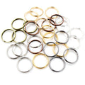 50-200Pcs 5-12mm Electroplated Double Loop Open Jump Rings For Jewelry Making Accessories view 2