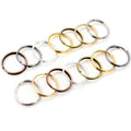 50-200Pcs 5-12mm Electroplated Double Loop Open Jump Rings For Jewelry Making Accessories view 3