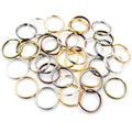 50-200Pcs 5-12mm Electroplated Double Loop Open Jump Rings For Jewelry Making Accessories view 5