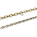 Flat Pressed Unsoldered Iron Chain Long Link Chain For DIY Handmade Necklace Bracelet Accessories view 2