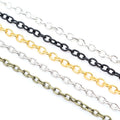 3x2mm 4x3mm Unwelded Iron Cross Chain Long Chain For DIY Necklace Jewelry Making view 5