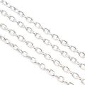 3x2mm 4x3mm Unwelded Iron Cross Chain Long Chain For DIY Necklace Jewelry Making view 3