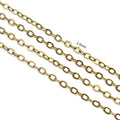2.4x1.8mm Unwelded Iron Plated Chain For DIY Handmade Jewelry Long Necklace Bracelet view 2