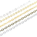 2.4x1.8mm Unwelded Iron Plated Chain For DIY Handmade Jewelry Long Necklace Bracelet view 5