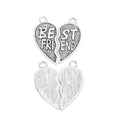 Zinc Alloy Heart Letter Charm Pendant No.755714 for DIY Necklace Bracelet Jewelry Making view 3