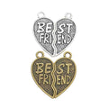 Zinc Alloy Heart Letter Charm Pendant No.755714 for DIY Necklace Bracelet Jewelry Making view 4