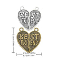 Zinc Alloy Heart Letter Charm Pendant No.755714 for DIY Necklace Bracelet Jewelry Making view 1
