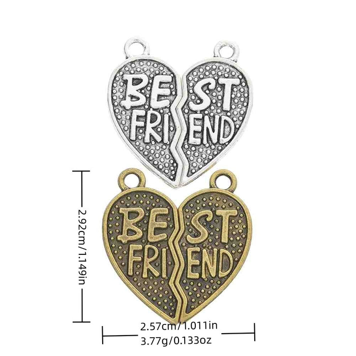 Zinc Alloy Heart Letter Charm Pendant No.755714 for DIY Necklace Bracelet Jewelry Making