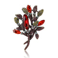Alloy Rhinestone Vintage Flower Brooch Pin For Women's Apparel view 5
