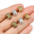 11x9x7mm Alloy Buddha Head Spacer Beads For DIY Bracelet Necklace Jewelry Accessories view 2