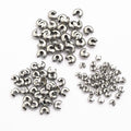 50 Pcs Stainless Steel Crescent Hollow Open Spacer Beads For Bracelet End Stopper Findings view 5