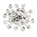 8.7x7.7mm Curved Rolled Edge Round Spacer Beads For DIY Beaded Handmade Bracelets 100 Pieces view 1